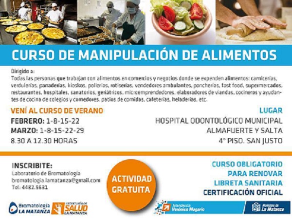 curso gratuito de manipulación de alimentos en buenos aires