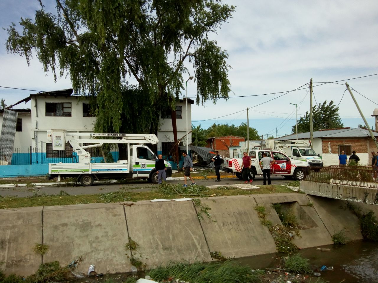 trabajos y mejoras despues del temporal en provincia de buenos aires